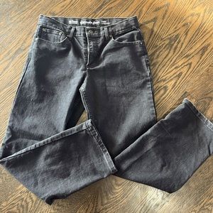 Urban pipeline boys 16 HUSKY straight black stone wash adjustable waist